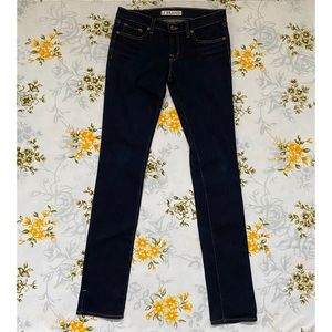 J Brand Size 28 Pencil Split Leg Dark Wash Jeans